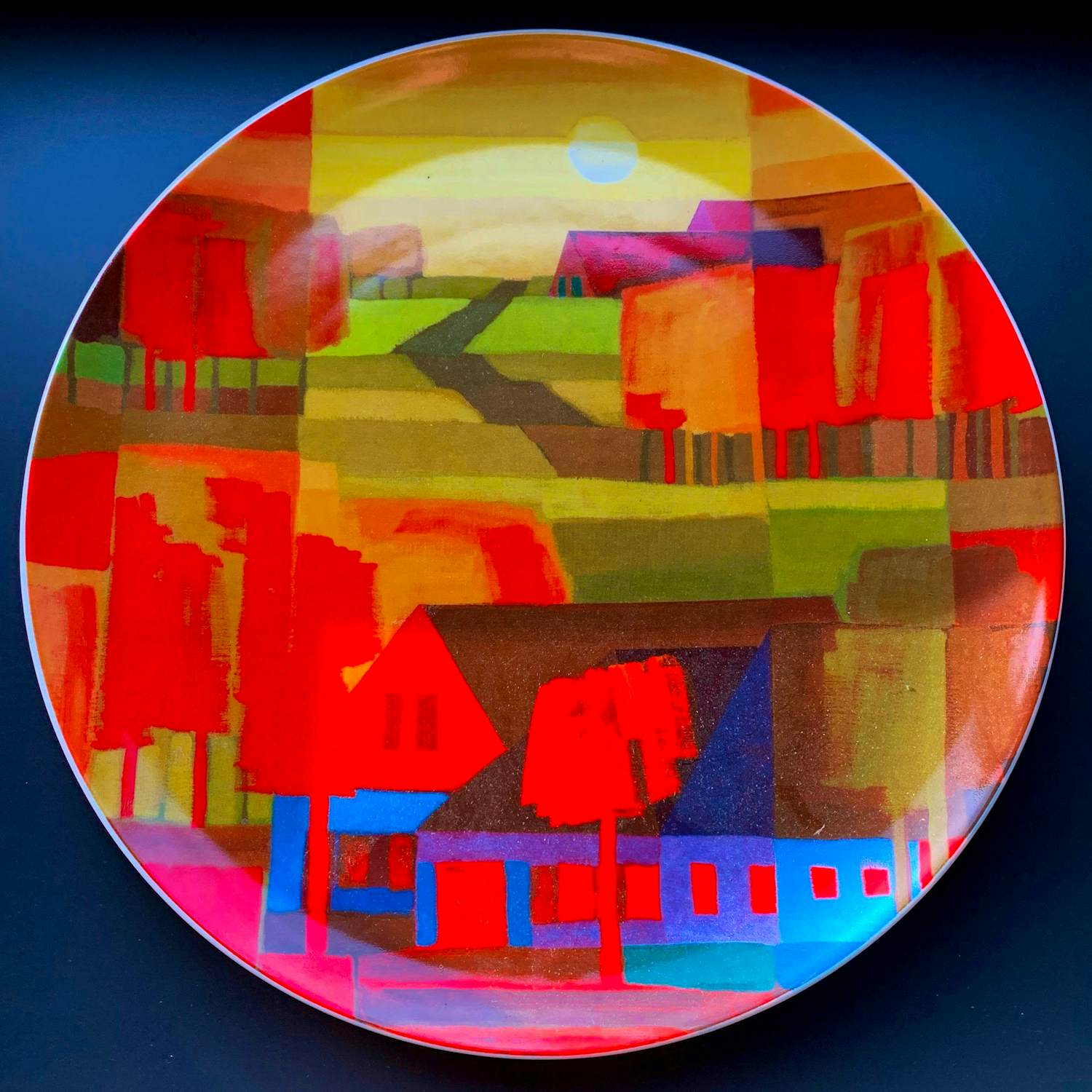 Ton Schulten - Rond bord: "Zomer op de hoeve" - 2006 kopen? Bied vanaf 65!