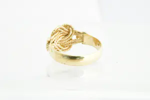 175- Mooi bewerkte 18 krt geel gouden Surinaamse Mattenklopper ring kopen? Bied vanaf 190!