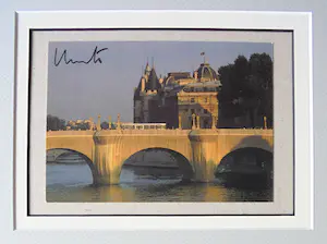 Christo - Project "Pont Neuf wrapped " 1983 - inc.XL original stofmonster-handgesigneerd kopen? Bied vanaf 14!