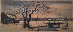 Antoon Hemert - Winter in Holland - ingelijst - 22247 kopen? Bied vanaf 1!