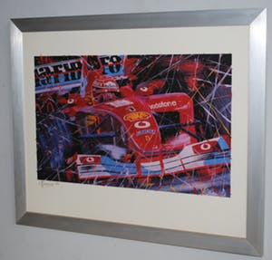 Eric-Jan Kremer - Formule I - ingelijste zeefdruk kopen? Bied vanaf 35!