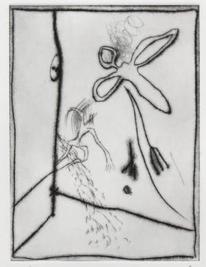 A.R. Penck - en Frank Breidenbruch - Ets en aquatint, Zonder titel - Ingelijst kopen? Bied vanaf 1!