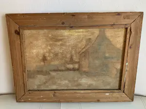 Joseph Dezitter - House in snow landscape kopen? Bied vanaf 50!