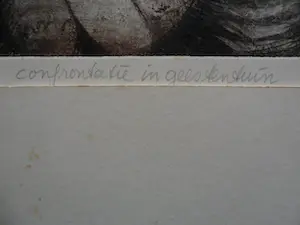 Ria Zurne - kleurenets 'Confrontatie in de geestentuin' kopen? Bied vanaf 25!