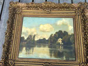 Petrus Paulus Schiedges - Een dag aan t water verkocht voor € 150!