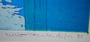 Lucie Meulendijks - Een Spaans binnenplaatsje - kleurenets - oplage 100 kopen? Bied vanaf 60!