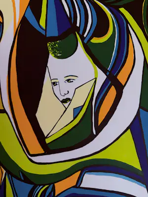 Maartje Wijngaarden - “Faces”. Handgesigneerd en genummerde zeefdruk. kopen? Bied vanaf 35!