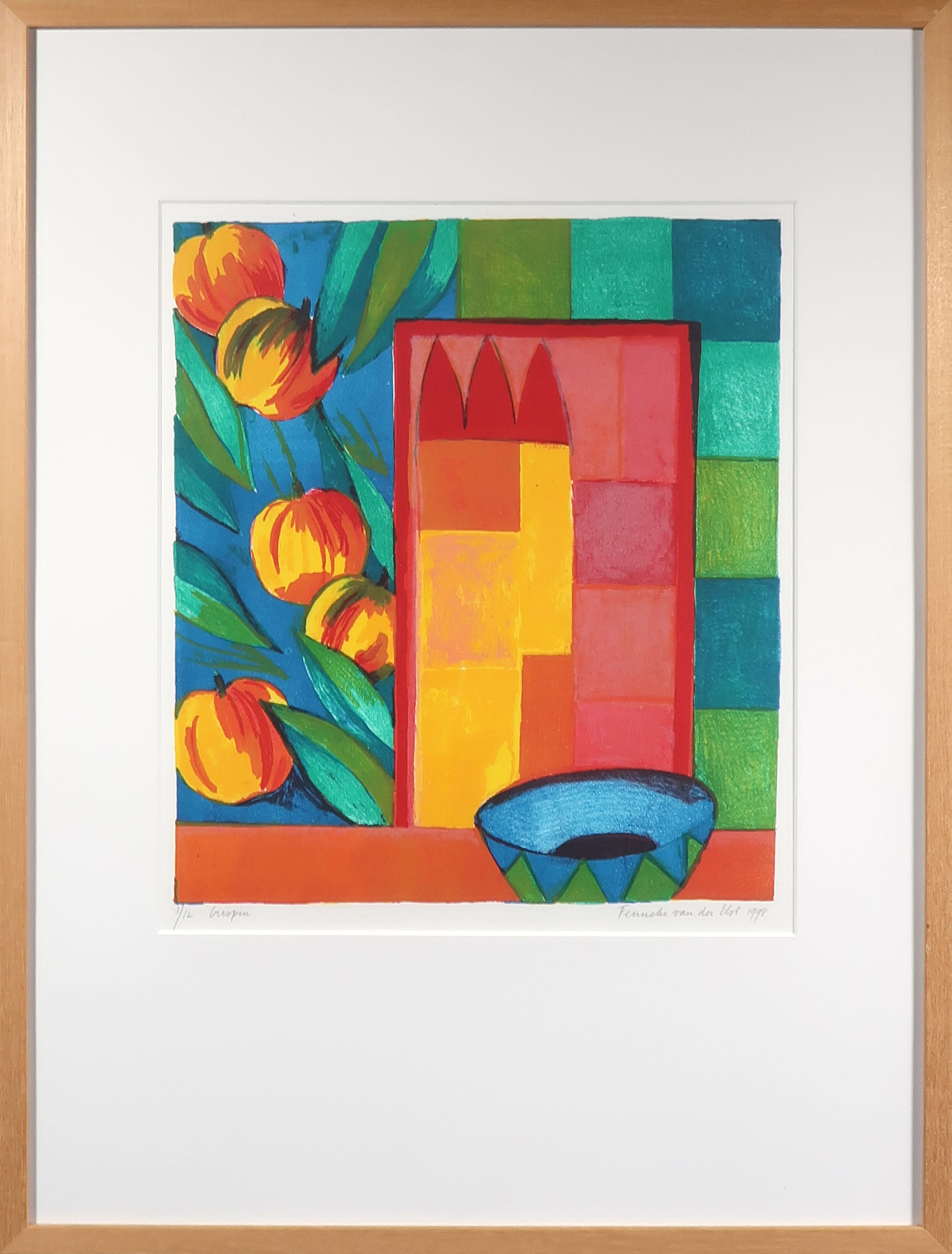 Fenneke van der Elst - Zeefdruk, Crispin - Ingelijst verkocht voor € 35!