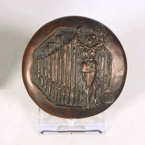 Theo van de Vathorst - Bronzen penning, Nationaal museum van Speelklok tot Pierement verkocht voor € 50!