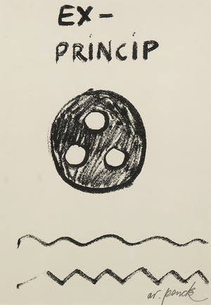 A.R. Penck - Zeldzame, handgesigneerde litho, Ex-Princip kopen? Bied vanaf 1!