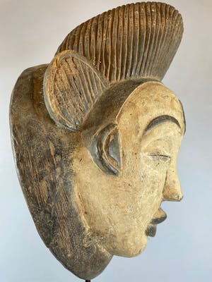 Punu - 220307 African Punu-Lumbo mask - Gabon. kopen? Bied vanaf 45!