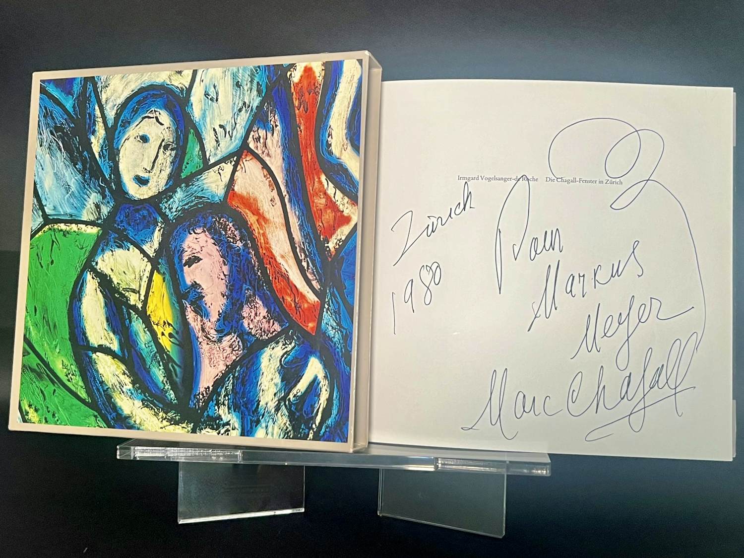 Buy Marc Chagall - Gesigneerde Cassette "De Chagall-ramen in Zürich" met uitvouwposters? Bid from 980!
