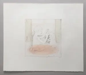 Buy Co Westerik - meisje met beer bij raam - 1987? Bid from 225!