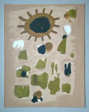 Roger Bissiere - Abstracte compositie - 1964 - Originele lithografie - Mourlot kopen? Bied vanaf 100!
