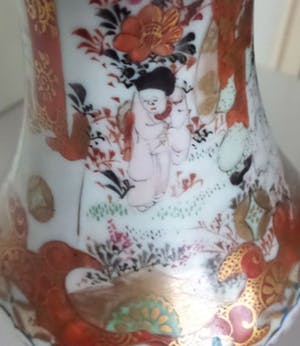 Niet of onleesbaar gesigneerd - Porselein Kutani vaas - Japan - 19e eeuw kopen? Bied vanaf 10!