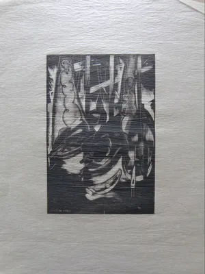 Daan de Vries - NAAKT / LOT VAN 3 STUKS / ZW-W HOUTSNEDE / SIG kopen? Bied vanaf 50!