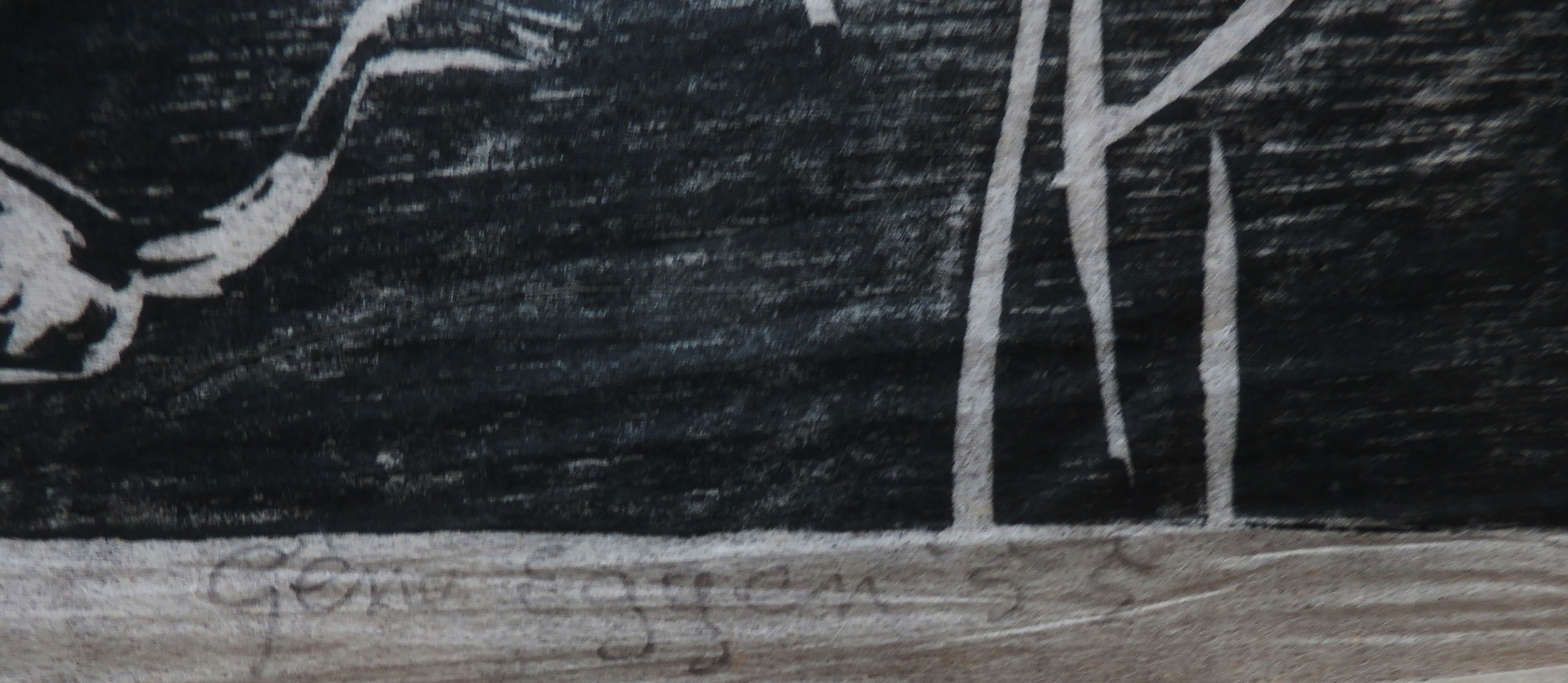 Gene Eggen - houtsnede - 1955 kopen? Bied vanaf 5!