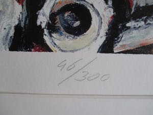 Henk Vierveijzer - Grote ingelijste litho kopen? Bied vanaf 70!