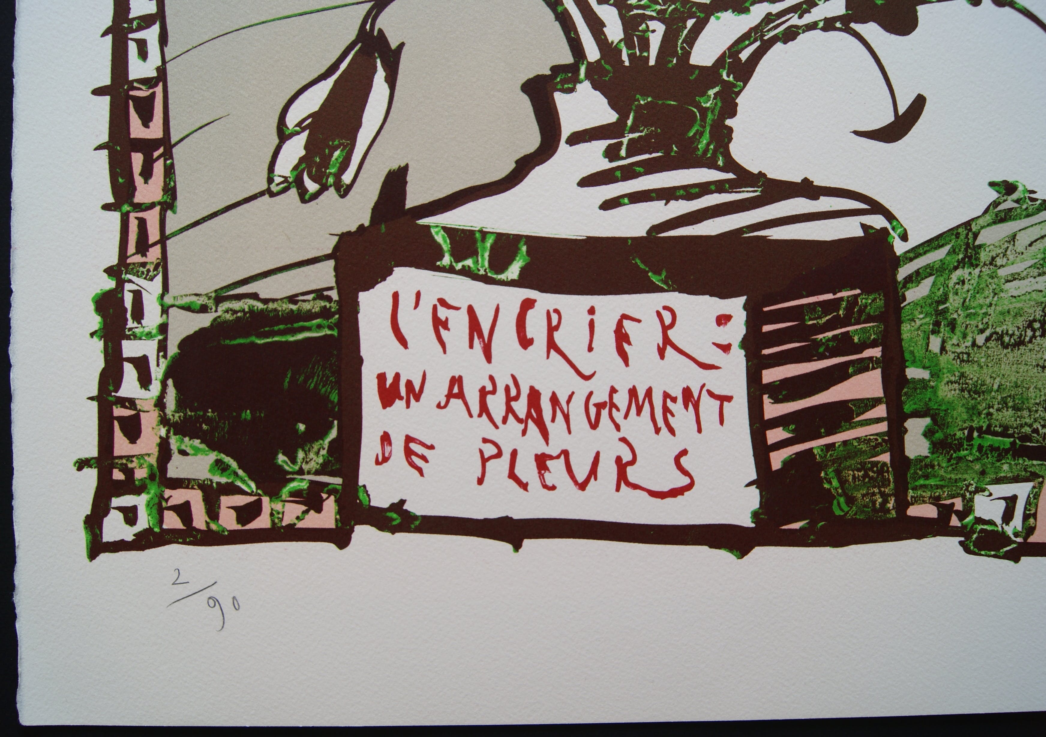 Pierre Alechinsky - 'L’Encriere un arrangement de pleurs'. kopen? Bied vanaf 650!