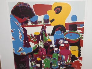 Karel Appel - Het gele hoofd Prachtig ingelijst kopen? Bied vanaf 325!