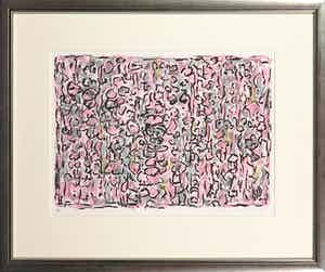 Jan Wolkers - Zeefdruk, Winterbeelden XI - Ingelijst verkocht voor € 180!