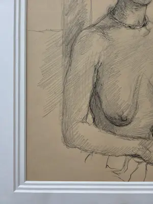 Aat Veldhoen - Afrikaanse vrouw met kind. Prachtige lijst. kopen? Bied vanaf 119!