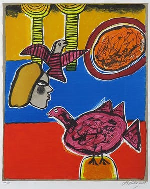 Corneille - Zeefdruk, Un bel été - Ingelijst kopen? Bied vanaf 150!