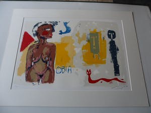 John Lie a Fo - Zeefdruk, titel, "Obia ". kopen? Bied vanaf 40!