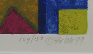 Clemens Briels - Zeefdruk, A Window. There must be something behind it II - Ingelijst kopen? Bied vanaf 50!