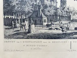 Pieter Fouquet - Gezicht van de Reguliers of Munts - Tooren van de Cingel te zien kopen? Bied vanaf 40!