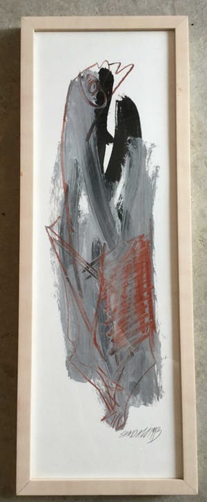 Saad Ali - C3435-4, abstracte compositie, gemengde techniek kopen? Bied vanaf 25!