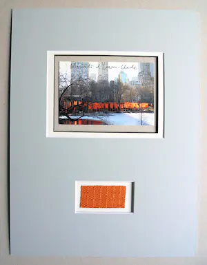 Christo - Project for Central Park NYC " The Gates " - artcard handgesigneerd in Pptout kopen? Bied vanaf 1!
