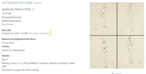 Lill Tschudi - Spanischer Tänzer kopen? Bied vanaf 475!