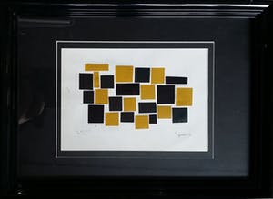 Siep van den Berg - collage en inkt op papier kopen? Bied vanaf 125!