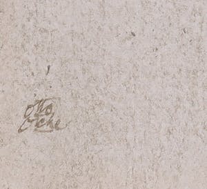 Otto Dicke - Inkttekening, Landweg met knotwilgen in Stolwijk kopen? Bied vanaf 1!