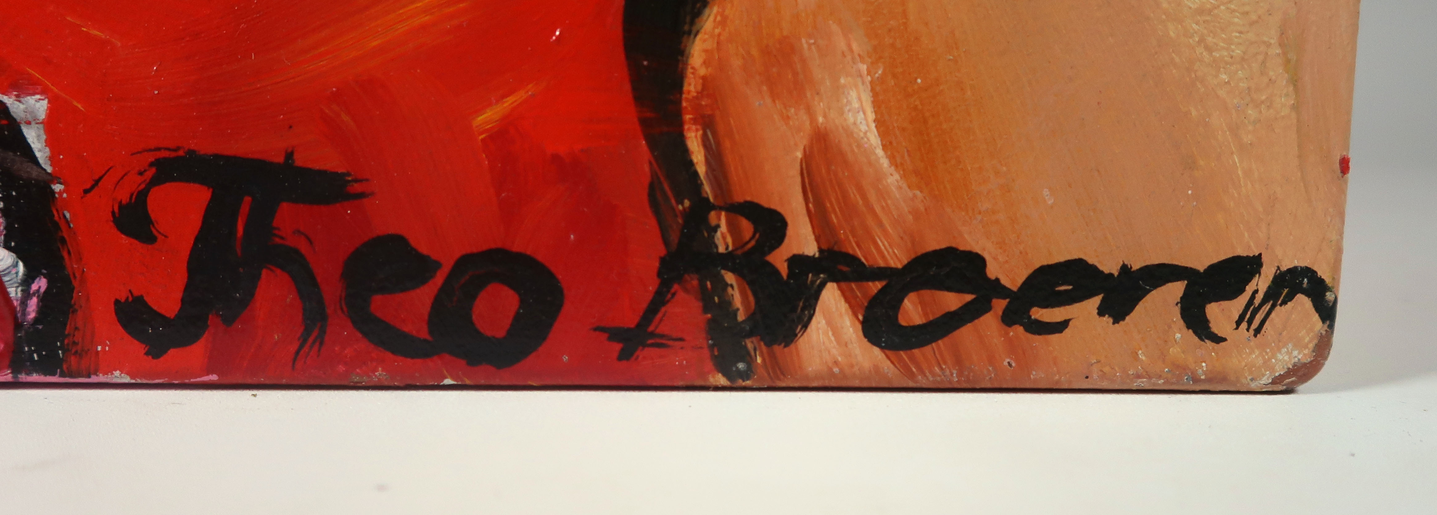 Theo Broeren - Acryl op kunststof, Tafel 7 kopen? Bied vanaf 1!