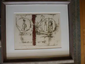 Anton Heyboer - Zeefdruk titel, Het systeem met de onschuld en figuren. kopen? Bied vanaf 1!