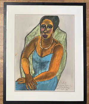 Corneille - Groot pastel en aquarel op papier, Aïcha, de mooie Peul, 1990 kopen? Bied vanaf 6000!