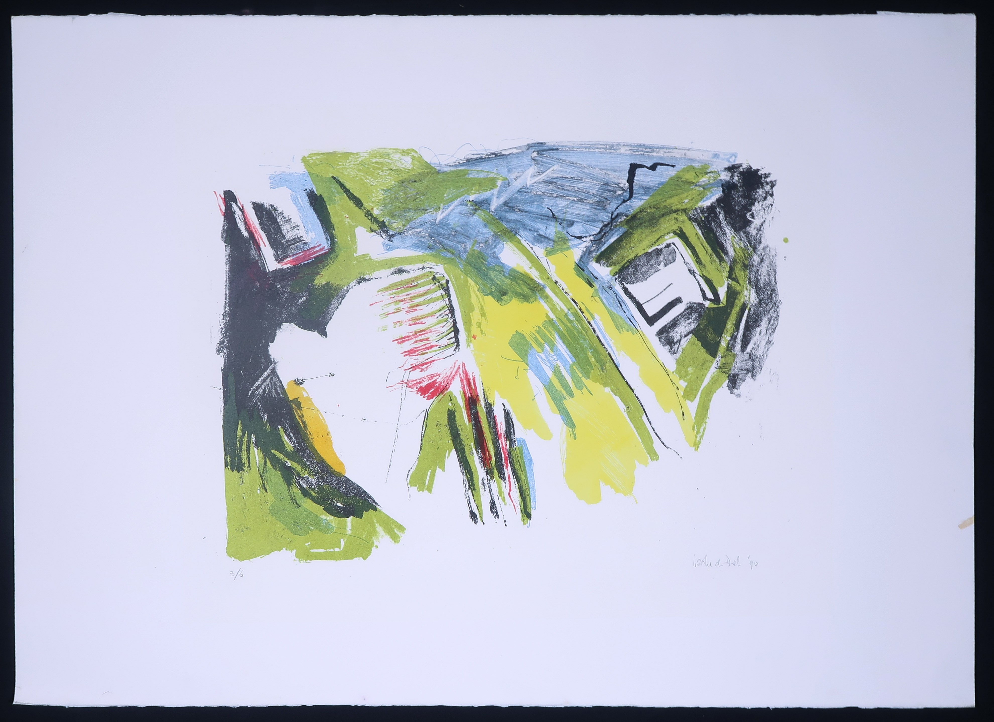 Niet of onleesbaar gesigneerd - Litho, Zonder titel kopen? Bied vanaf 1!