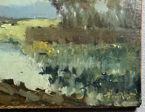 Piet de Regt - Landschap met kerktoren kopen? Bied vanaf 50!