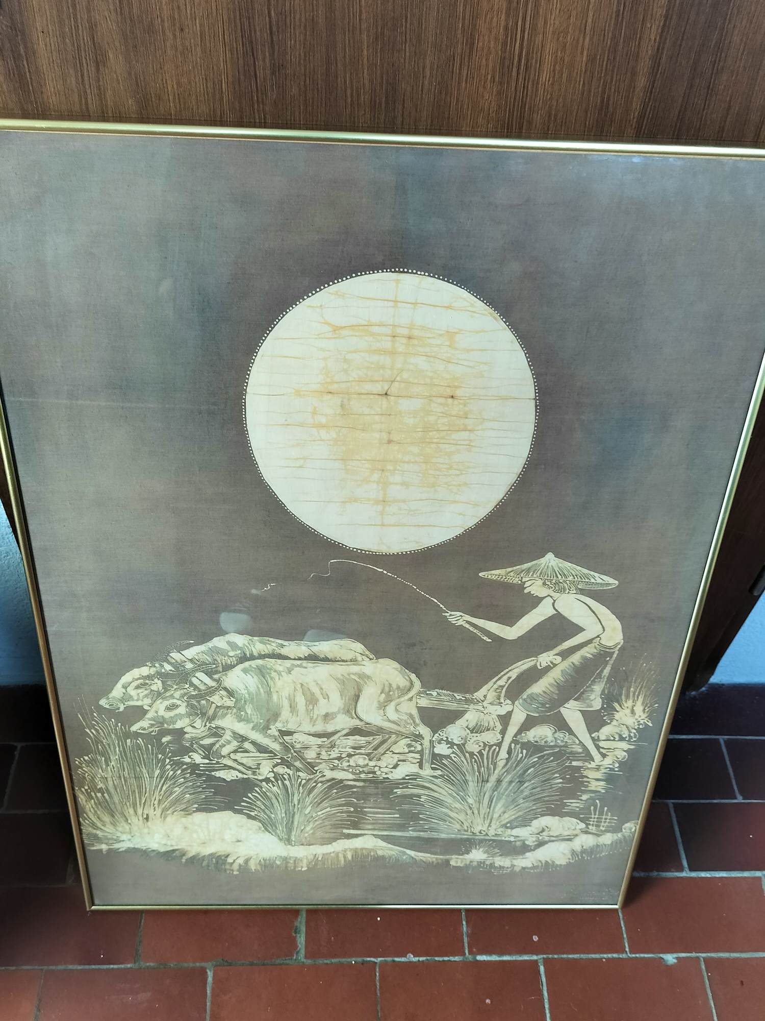 Kuswadji Kawindrosusanto - Batik tulis op doek kopen? Bied vanaf 150!