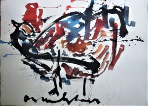 Anton Heyboer - De oervogel Krachtige schildering . kopen? Bied vanaf 350!