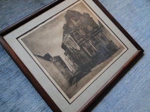 Henri Quittelier - Prachtige ets getiteld "Chapelle Bougetines" handgesigneerd en genummerd 25 /60 kopen? Bied vanaf 1!