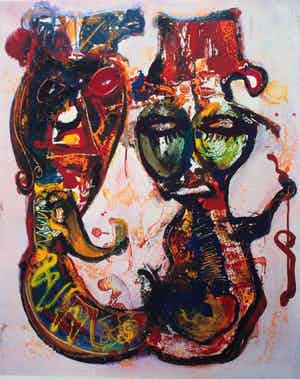 Jan te Wierik - Zonder Titel verkocht voor € 45!