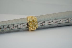 2550 - Robuuste 18 karaats - geel-gouden zg. "Nugget" ring - heren model kopen? Bied vanaf 340!