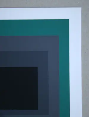 Josef Albers - Hommage aan het Plein - Grisaille en Patina - Zeefdruk - 1971 kopen? Bied vanaf 100!