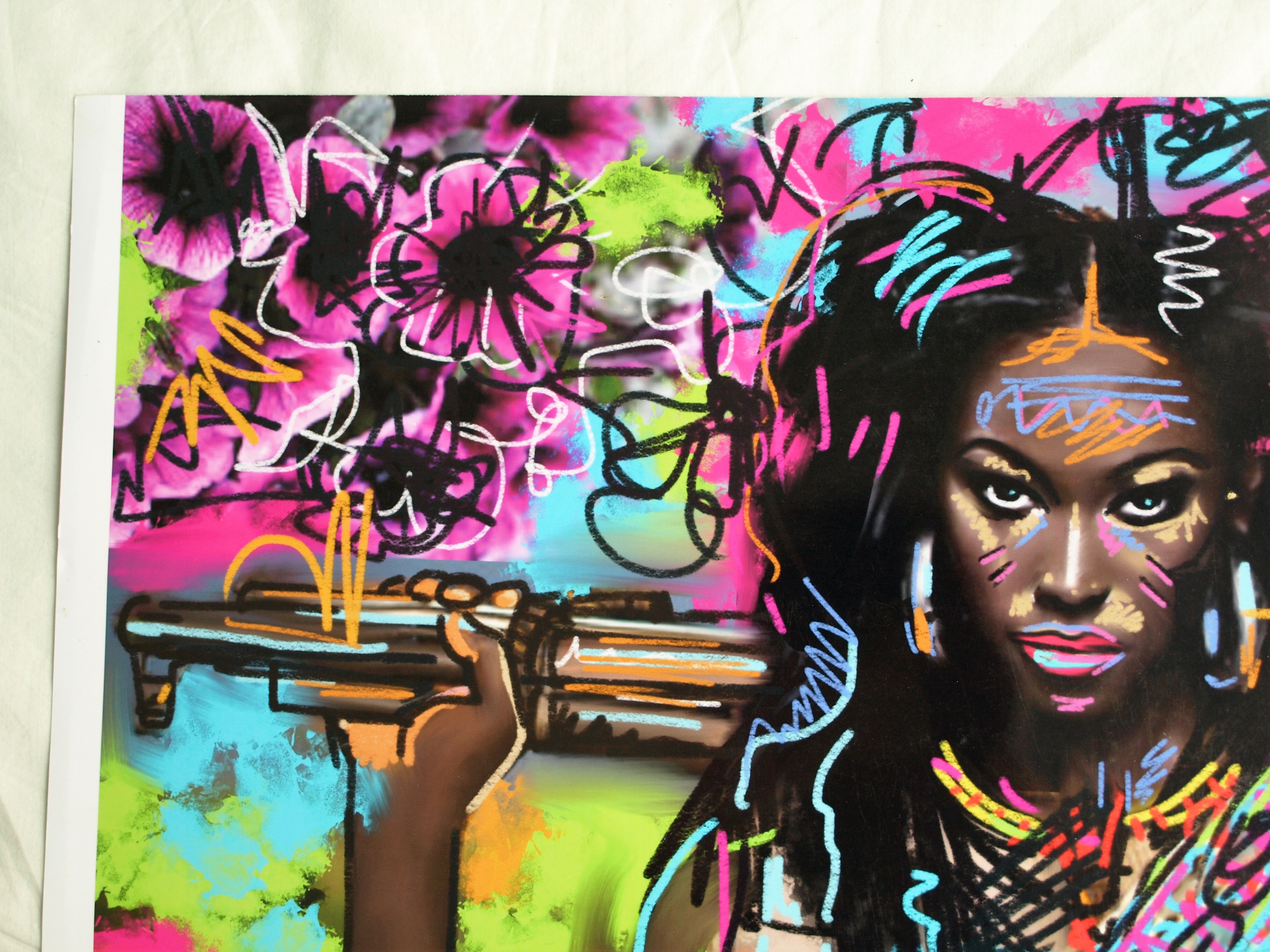 Peter Klashorst - Digitale print op fotopapier – Vrouw – gesigneerd - 2014 kopen? Bied vanaf 1!