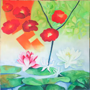 Jan van Delft - Acryl op doek, Bali I (zeer groot) kopen? Bied vanaf 250!