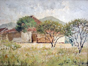 Clemence Pruijs van der Hoeven - Landschap met boerenschuur kopen? Bied vanaf 125!