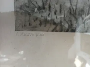 Anton Mauve (sr.) - Koeien melken. Photogravure kopen? Bied vanaf 1!
